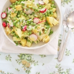 Spring pea and potato salad