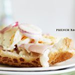 French inspired ham baguette