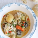 Slow cooked French chicken casserole