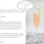 Cocktail Fridays: pretty in pink gin fizz