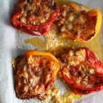 Italian baked stuffed capsicum