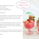 Cocktail Fridays: watermelon, strawberry & vodka slushies
