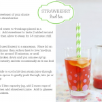 Cocktail Fridays: strawberry iced tea (non-alcoholic)