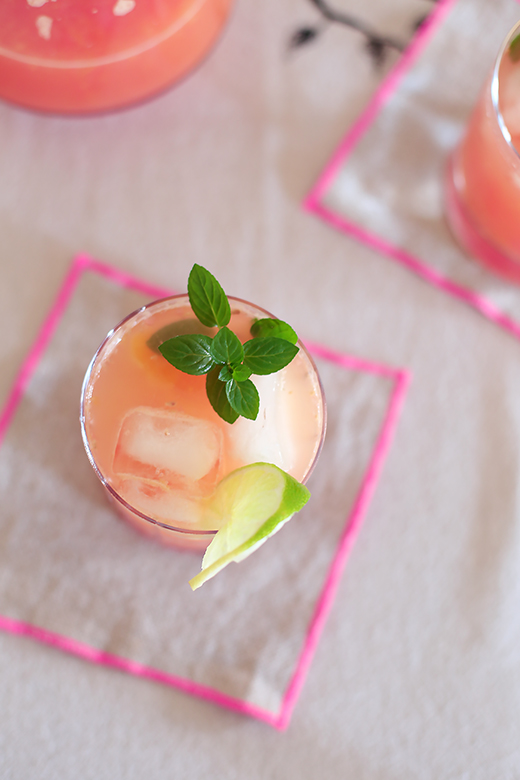 Citrus vodka cocktail a splash of vanilla