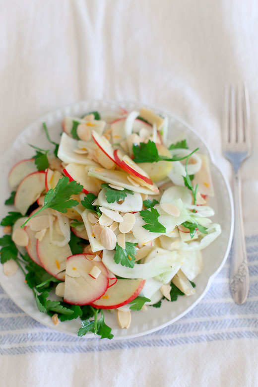 Fennel & apple salad a splash of vanilla