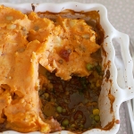 Spicy lentil & sweet potato cottage pie