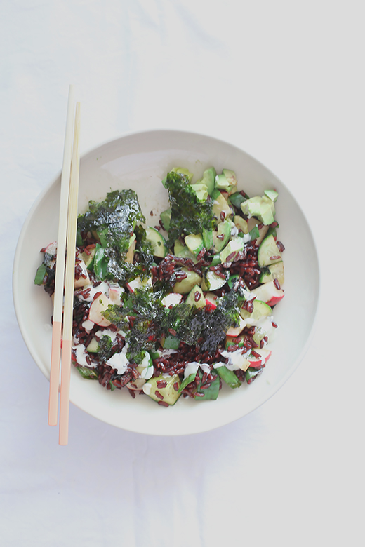 Vegetarian sushi bowl | a splash of vanilla
