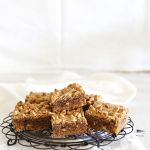 One bowl Speculoos stuffed Speculoos, pecan & peanut butter blondies