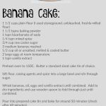 Banana cake